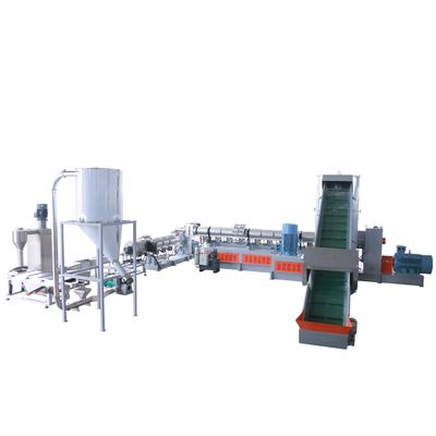 3台の機械によって統合されるペレタイジングを施すラインをリサイクルするLDPE BOPPのプラスチック フィルム