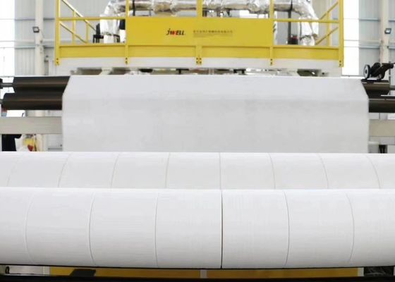 JWELLの機械類の熱いマスクの物質的な単一ねじPPは吹かれた非編まれた生産ラインを溶かす