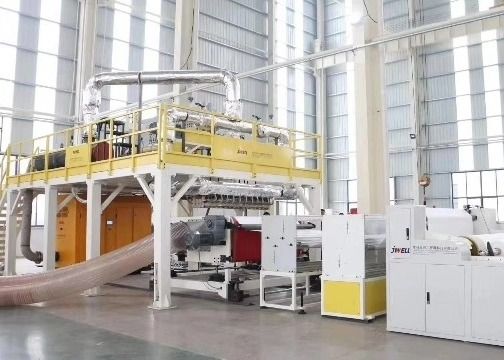JWELLの機械類の熱いマスクの物質的な単一ねじPPは吹かれた非編まれた生産ラインを溶かす