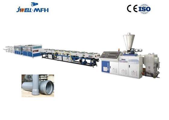 JWELL 110mmポリ塩化ビニールの管対ねじ押出機の管の放出機械