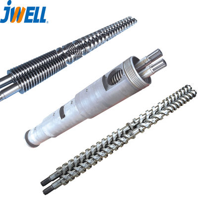 JWELL 38CrMoAlAポリ塩化ビニールのPE PP PS PLAの押出機ねじバレル型